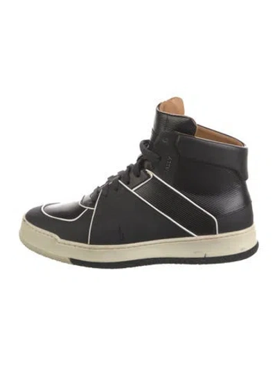Pre-owned Bally Leather Sneakers In Black