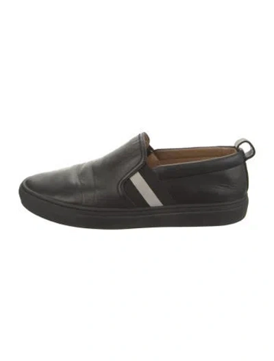 Pre-owned Bally Leather Sneakers In Black