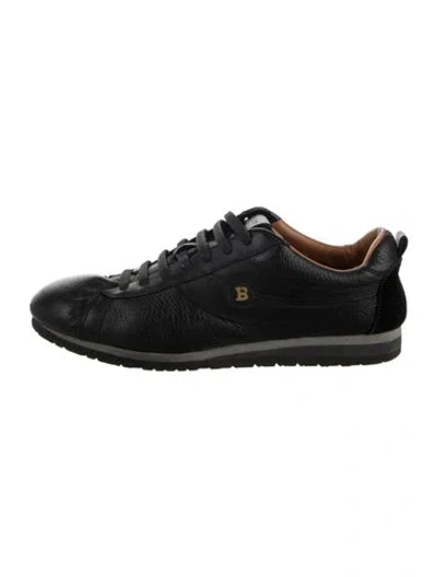 Pre-owned Bally Leather Sneakers In Black