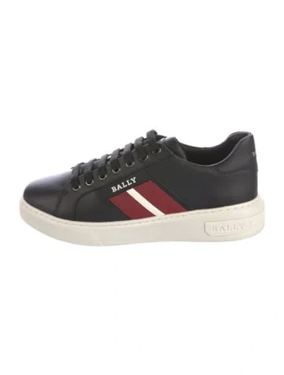 Pre-owned Bally Leather Sneakers In Blue