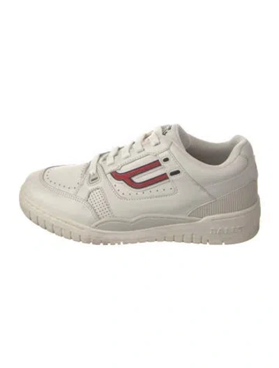 Pre-owned Bally Leather Sneakers In Neutral
