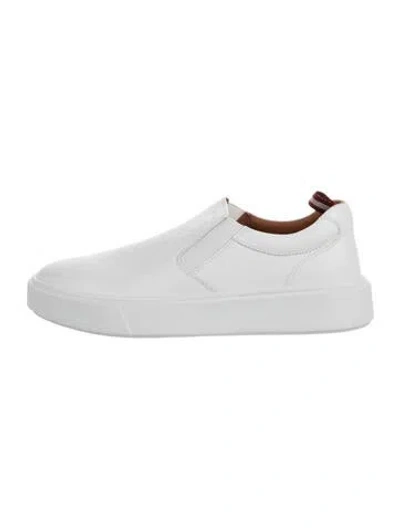 Pre-owned Bally Leather Sneakers In Silver