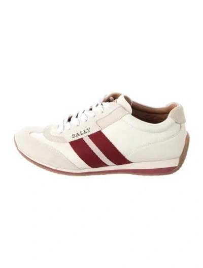 Pre-owned Bally Leather Sneakers In White