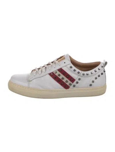 Pre-owned Bally Leather Sneakers In White