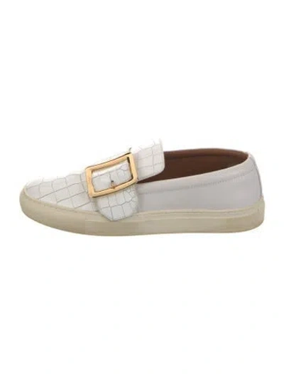 Pre-owned Bally Leather Sneakers In White