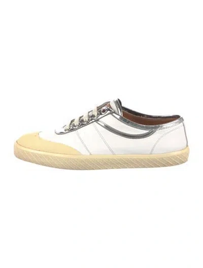 Pre-owned Bally Leather Sneakers In White