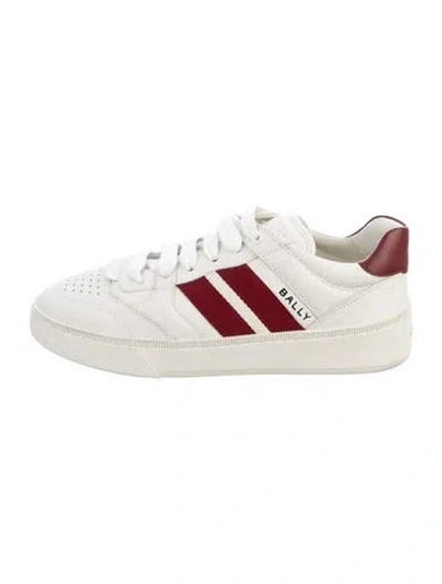 Pre-owned Bally Leather Sneakers In White