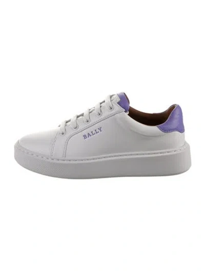 Pre-owned Bally Leather Sneakers In White