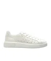 Bally Perforated Leather Sneakers In White