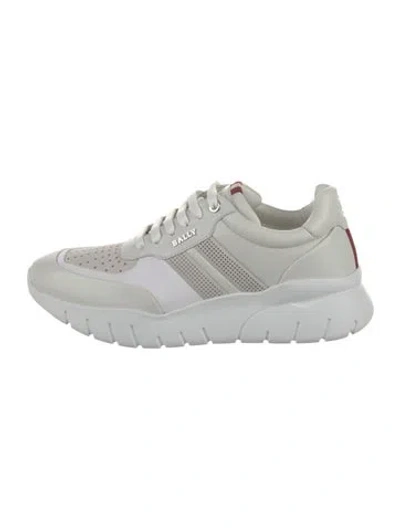 Pre-owned Bally Leather Sneakers In White