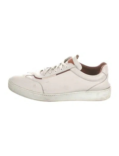 Pre-owned Bally Leather Sneakers In White