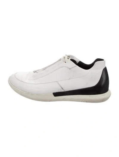 Pre-owned Bally Leather Sneakers In White