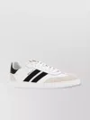 Bally Leather Sneakers With Contrast Heel Tab In White