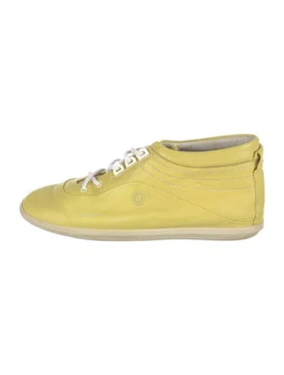 Pre-owned Bally Leather Sneakers In Yellow