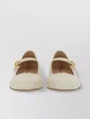 Bally Leather Strap Block Heel Square Toe Pump