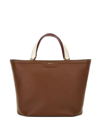 Bally Leather Top-handle Bag In Brown