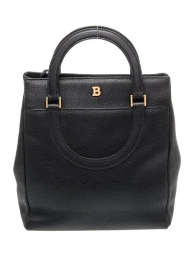 Pre-owned Bally Leather Top Handle Bag In Black