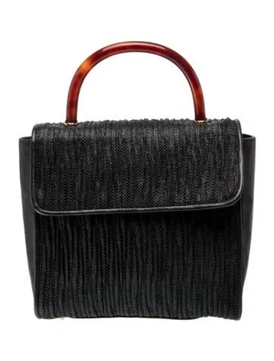 Pre-owned Bally Leather Top Handle Bag In Black