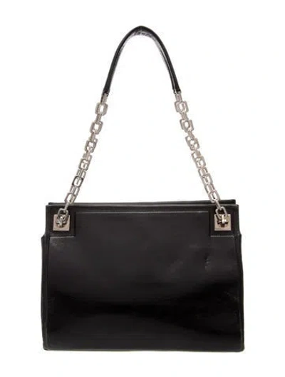 Pre-owned Bally Leather Top Handle Bag In Black