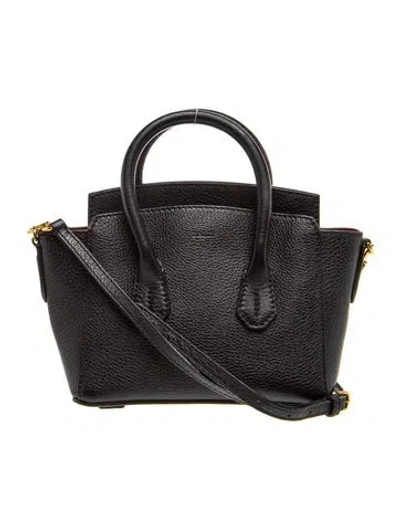 Pre-owned Bally Leather Top Handle Bag In Black