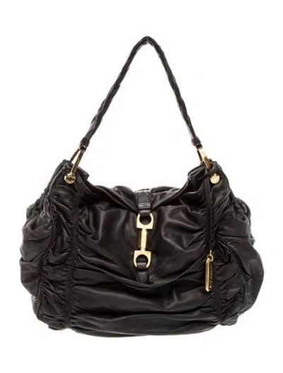 Pre-owned Bally Leather Top Handle Bag In Black