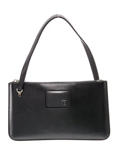 Pre-owned Bally Leather Top Handle Bag In Black