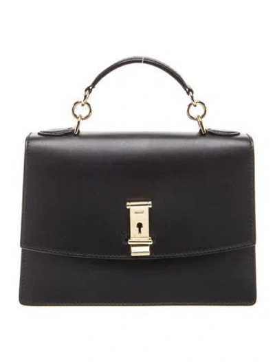 Pre-owned Bally Leather Top Handle Bag In Black