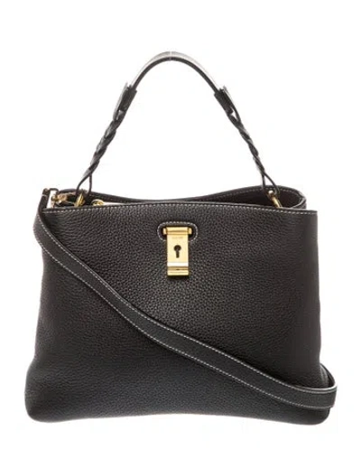 Pre-owned Bally Leather Top Handle Bag In Black