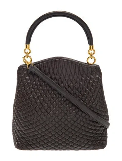 Pre-owned Bally Leather Top Handle Bag In Black