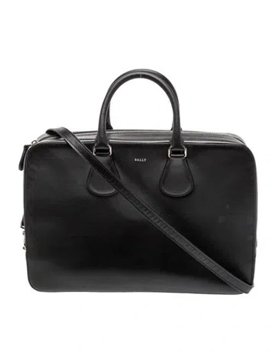 Pre-owned Bally Leather Top Handle Bag In Black