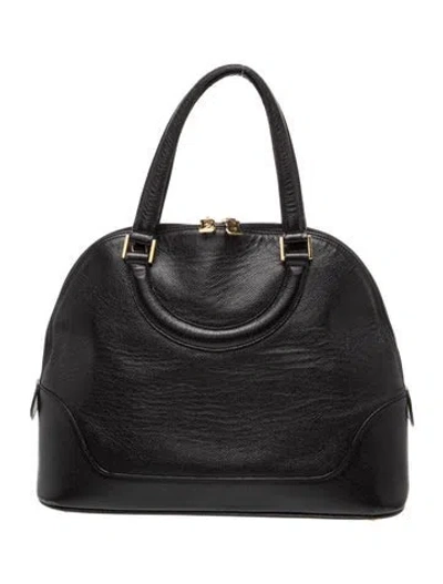 Pre-owned Bally Leather Top Handle Bag In Black