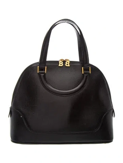 Pre-owned Bally Leather Top Handle Bag In Black