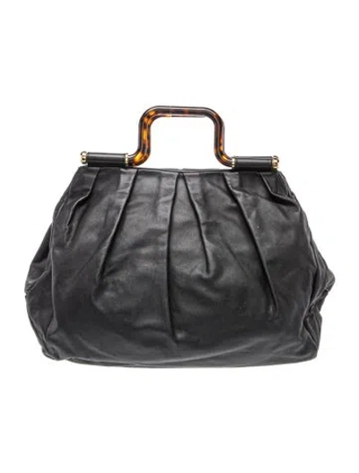 Pre-owned Bally Leather Top Handle Bag In Black