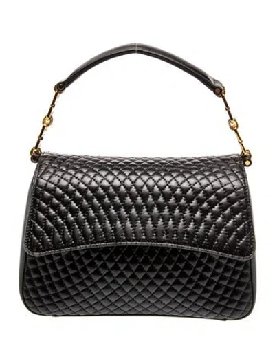 Pre-owned Bally Leather Top Handle Bag In Black