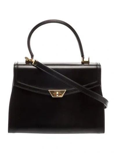 Pre-owned Bally Leather Top Handle Bag In Black