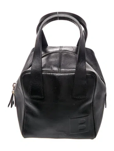 Pre-owned Bally Leather Top Handle Bag In Black