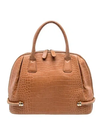 Pre-owned Bally Leather Top Handle Bag In Brown