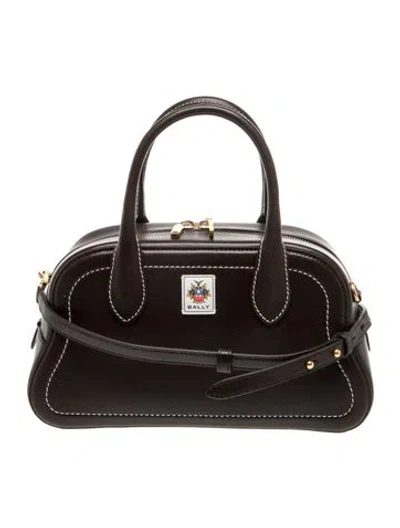 Pre-owned Bally Leather Top Handle Bag In Brown