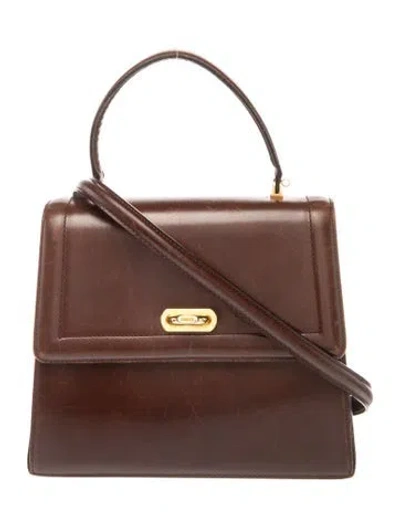 Pre-owned Bally Leather Top Handle Bag In Brown