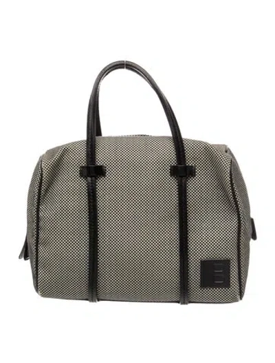 Pre-owned Bally Leather Top Handle Bag In Gray