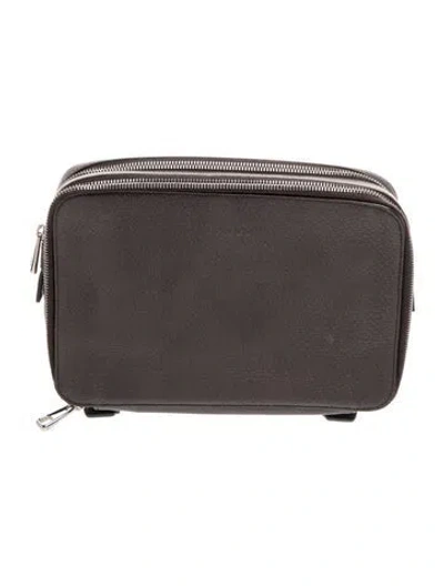 Pre-owned Bally Leather Top Handle Bag In Gray