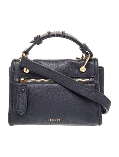 Pre-owned Bally Leather Top Handle Bag In Grey