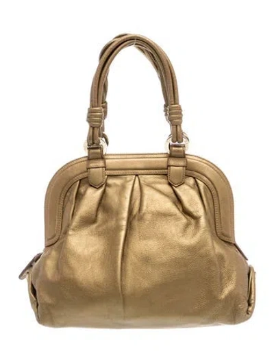 Pre-owned Bally Leather Top Handle Bag In Neutral