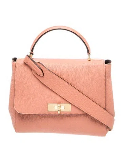 Pre-owned Bally Leather Top Handle Bag In Pink