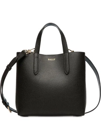 Bally Leather Tote Bag In Black
