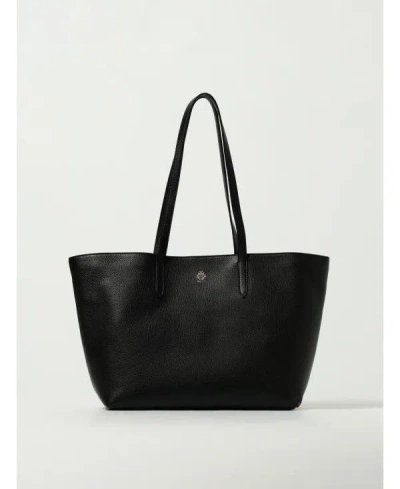 Bally Leather Tote Bag In Black