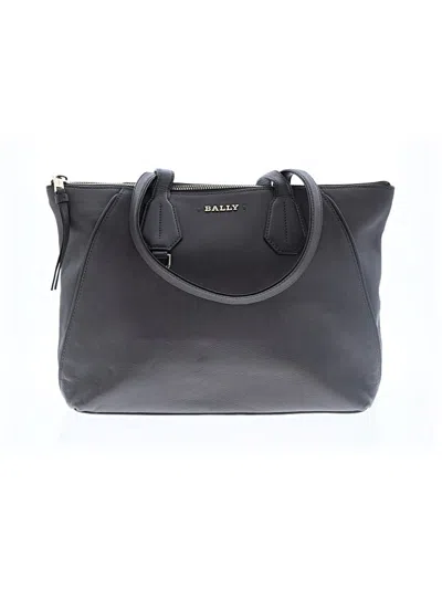 Pre-owned Bally Leather Tote Bag In Gray