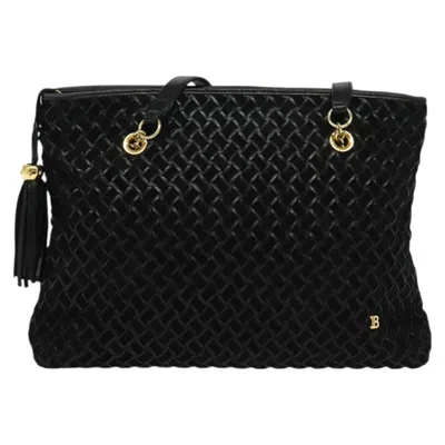 Pre-owned Bally Leather Tote Bag () In Black