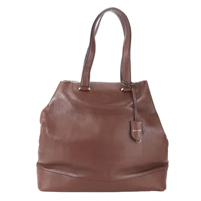 Pre-owned Bally Leather Tote Bag () In Brown