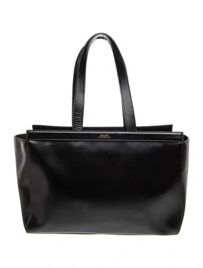 Pre-owned Bally Leather Tote In Black